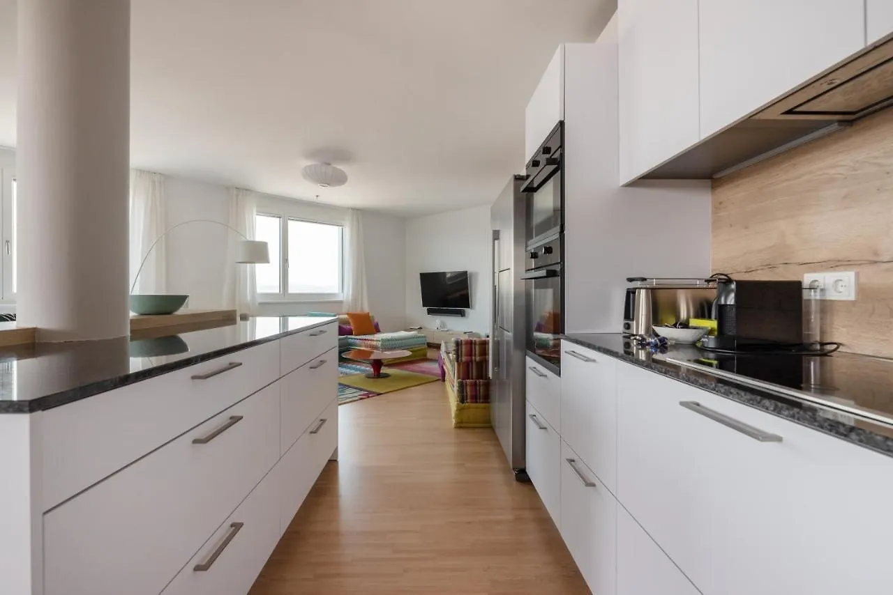 Luxus Ueber Den Wolken, 18. Stock Mit Klimaanlage Und Garage Apartment Vienna Austria